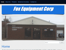 Tablet Screenshot of foxequipmentcorp.com
